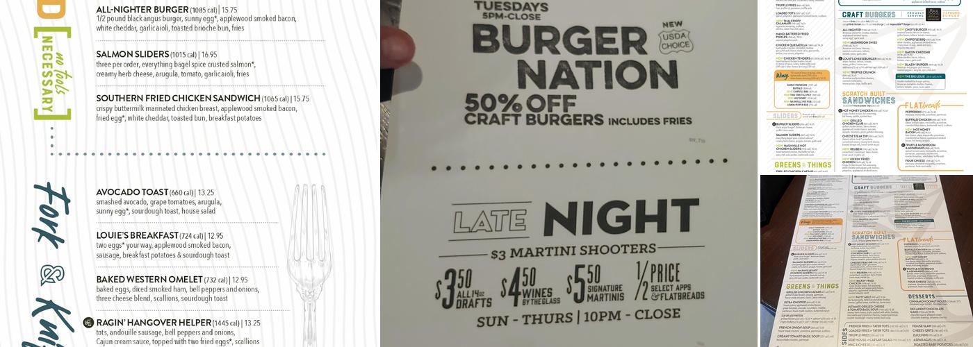 Bar Louie - Streets of St. Charles Menu