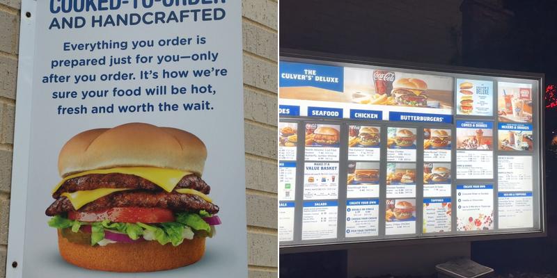 Culver’s Menu