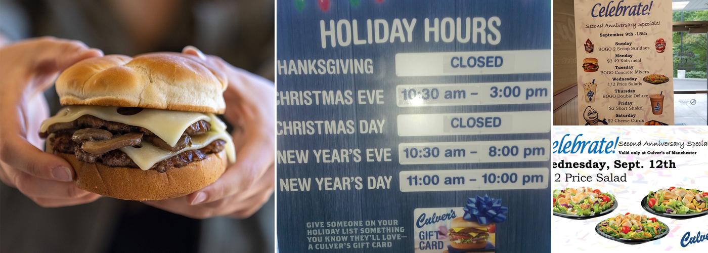 Culver’s Menu