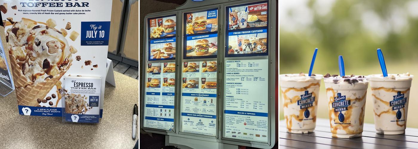 Culver’s Menu