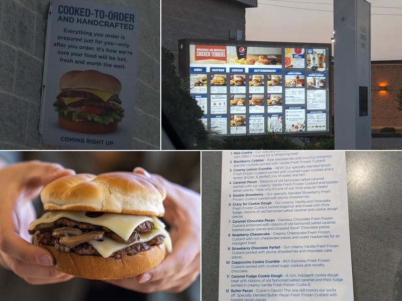 Culver’s Menu