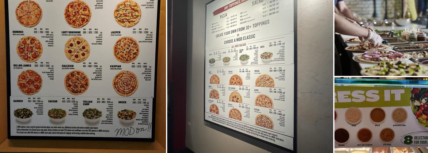 MOD pizza Menu