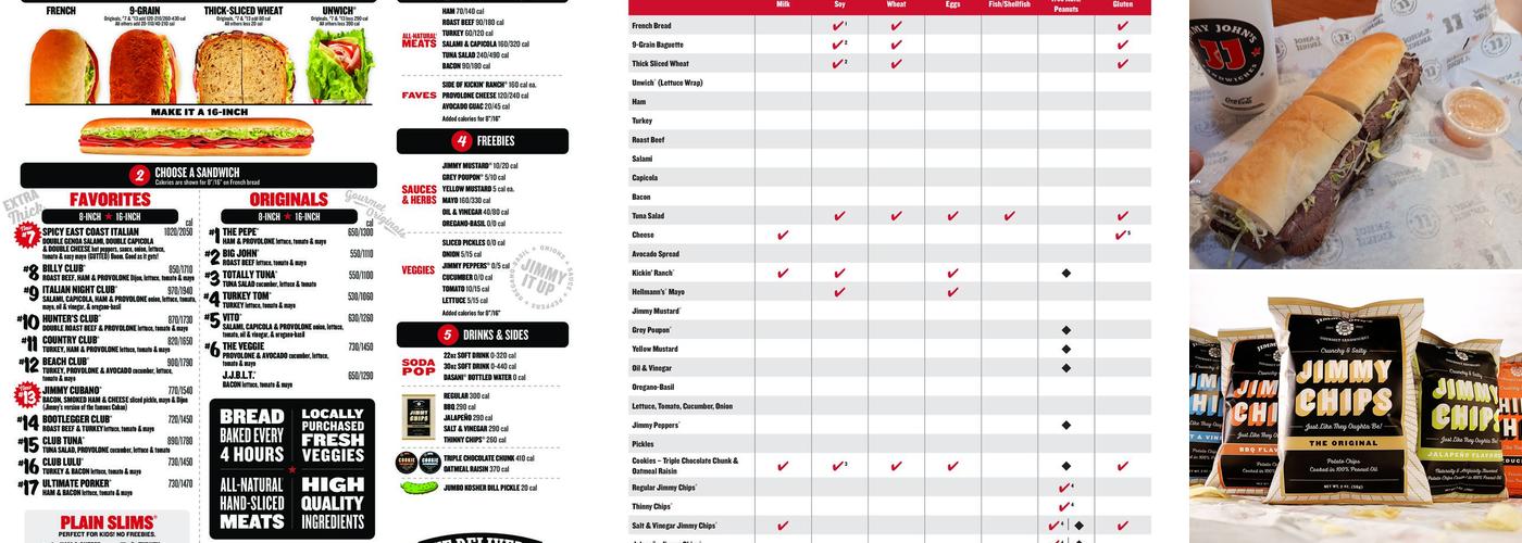 Jimmy John's Menu