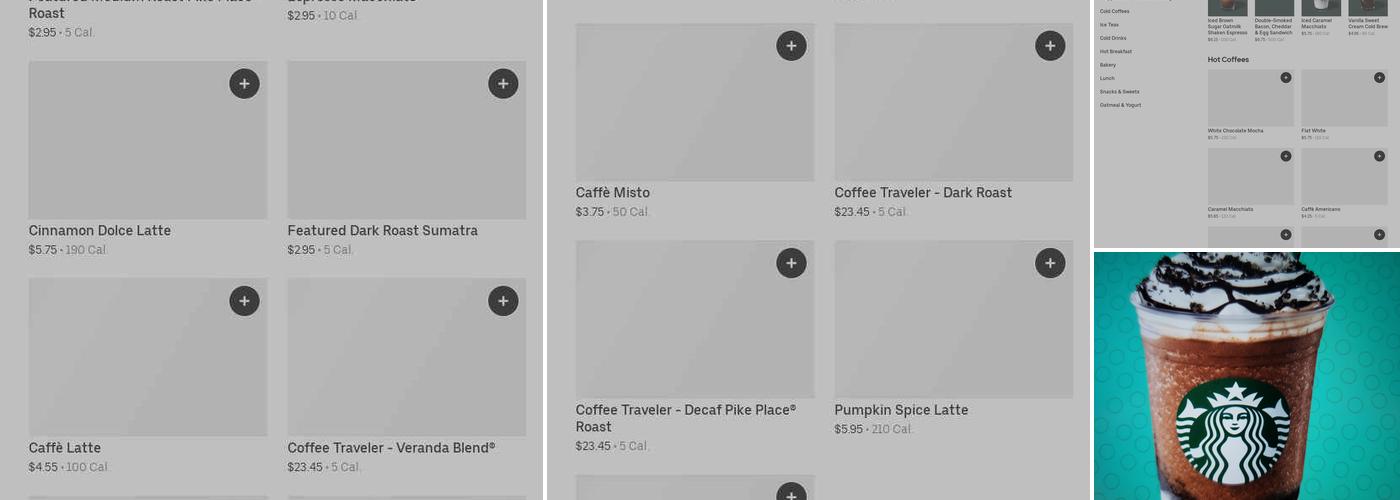 Starbucks Coffee Company Menu