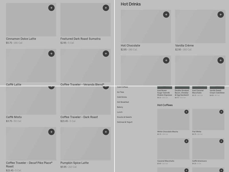 Starbucks Menu