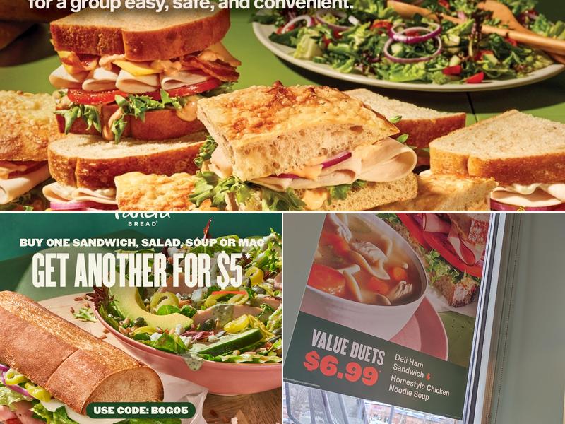 Panera Bread Menu