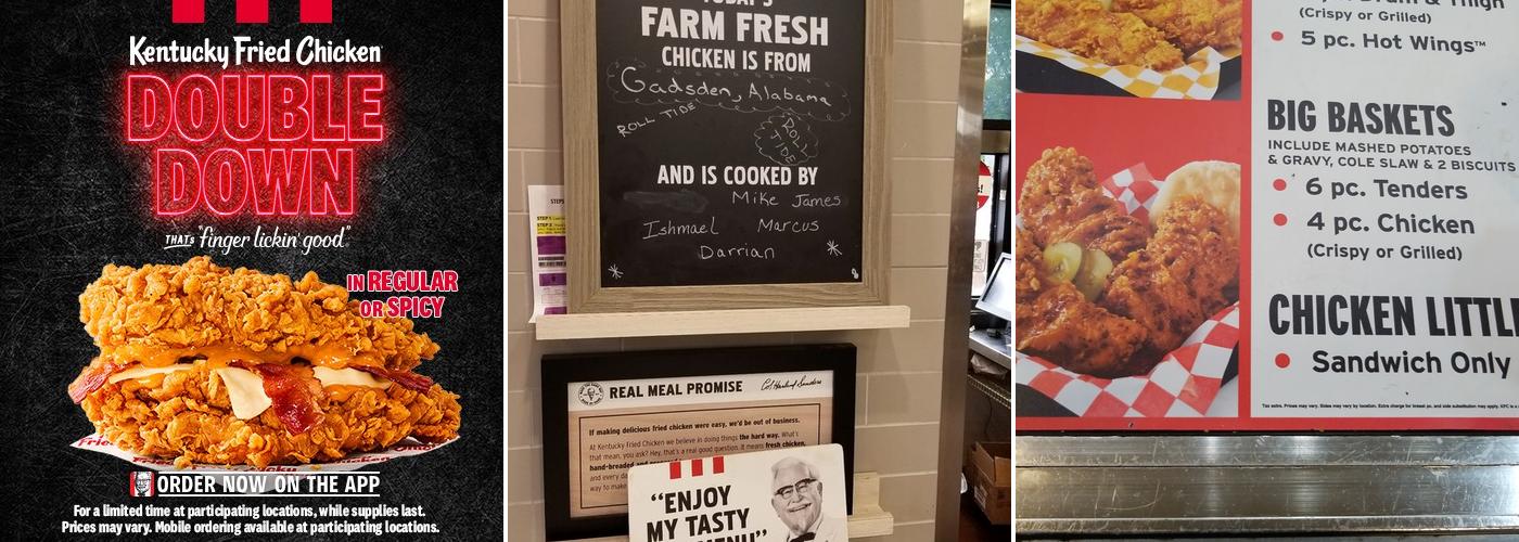 KFC Menu