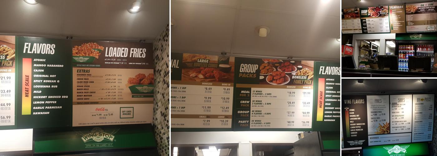 Wingstop Menu
