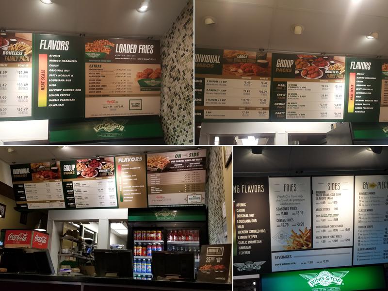 Wingstop Menu