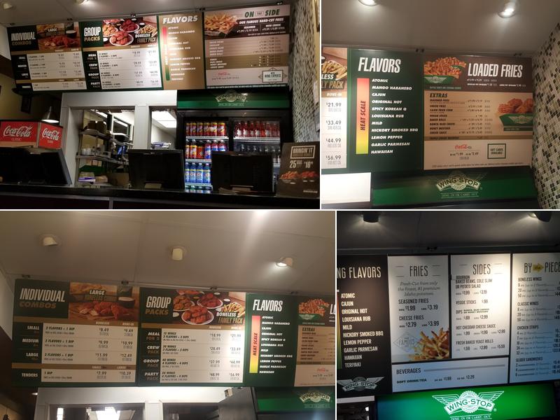 Wingstop Menu