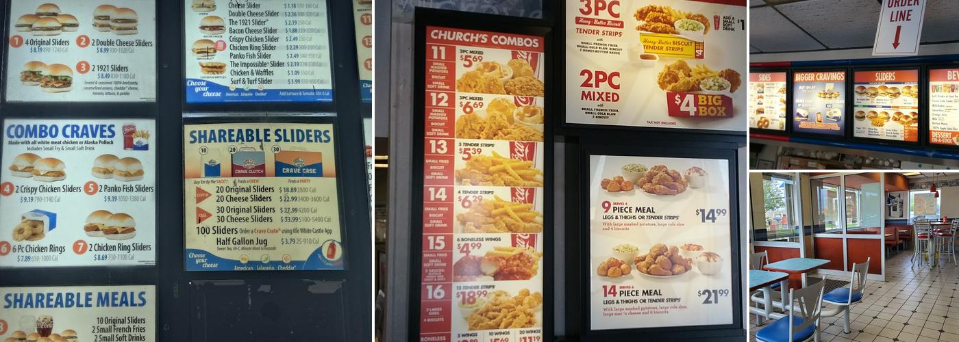 White Castle Menu