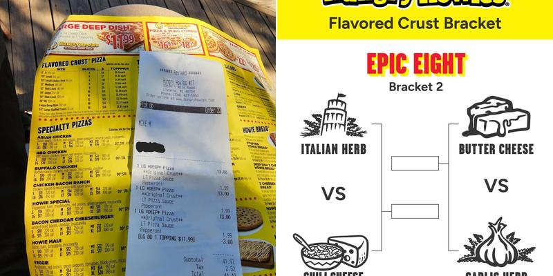 Hungry Howie's Pizza Menu