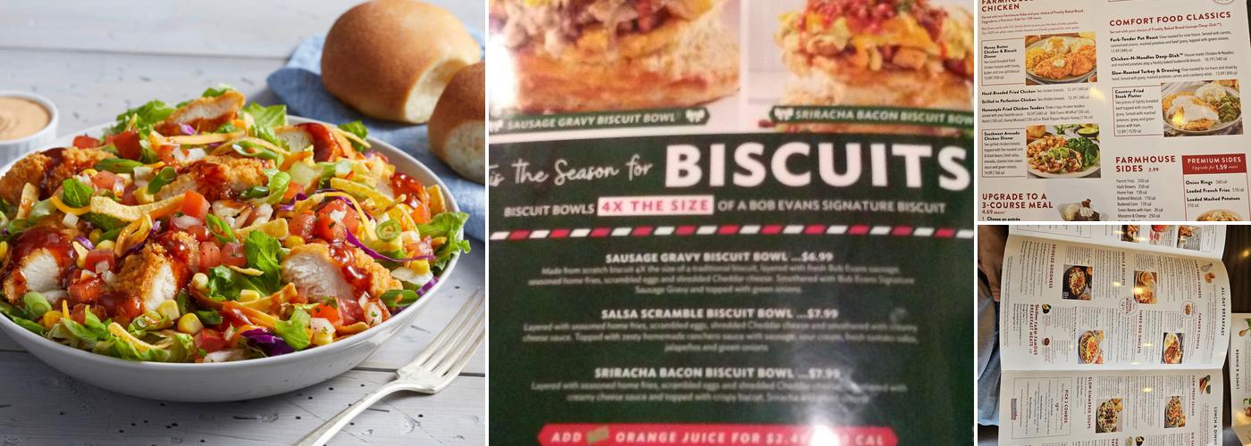 Bob Evans Menu