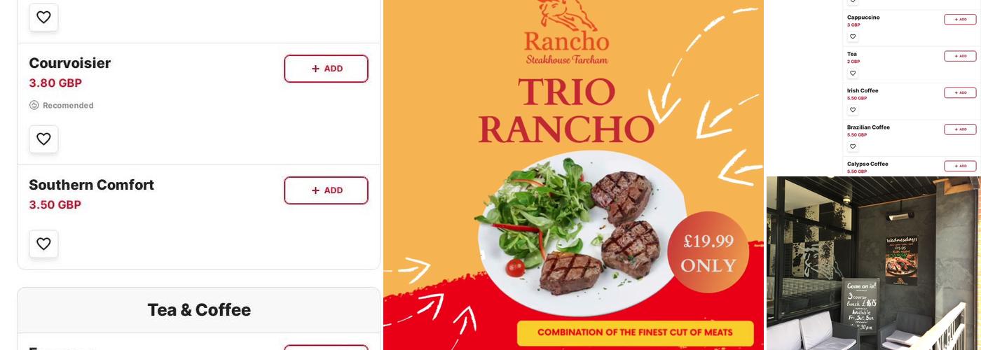 Rancho Steakhouse Fareham Menu