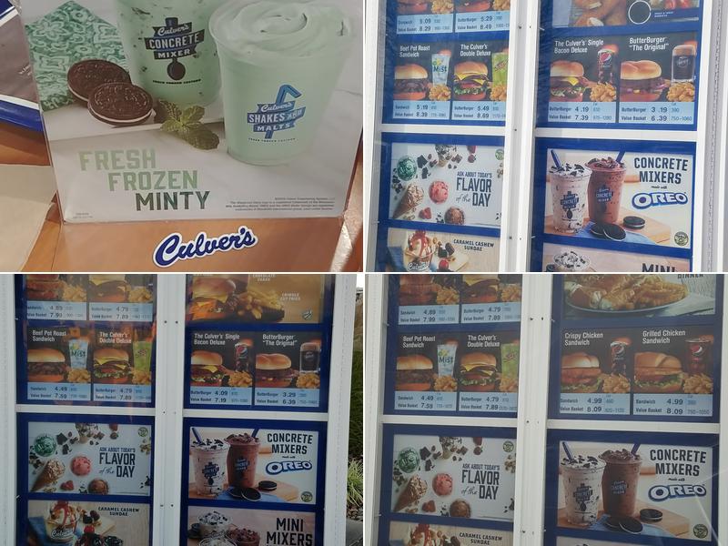 Culver’s Menu