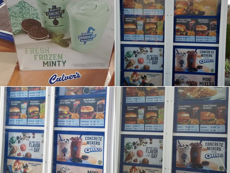 Culver’s Menu