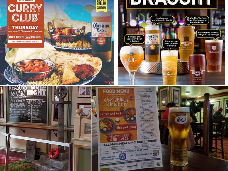 The William Jameson - JD Wetherspoon Menu