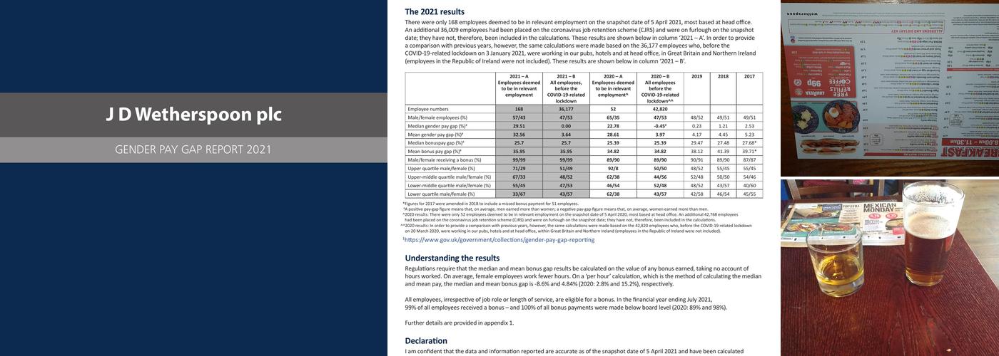 The Parchment Makers - JD Wetherspoon Menu
