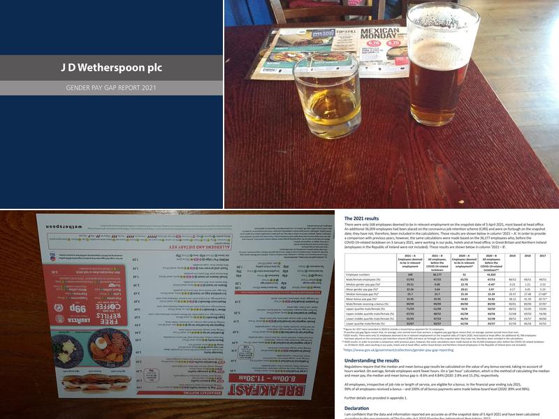 The Parchment Makers - JD Wetherspoon Menu