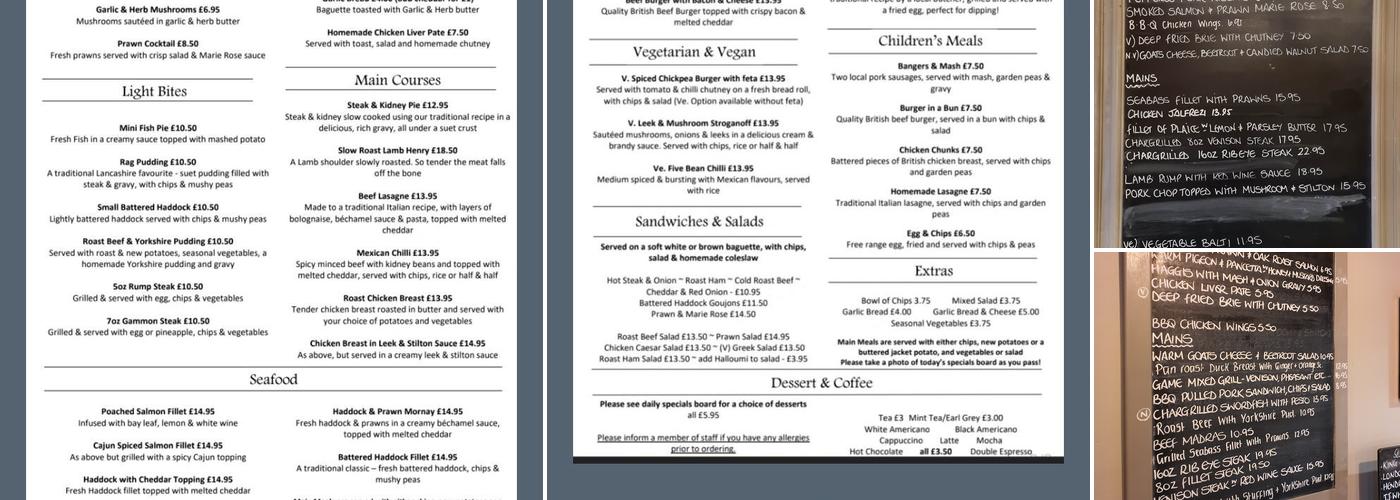 The White House Menu