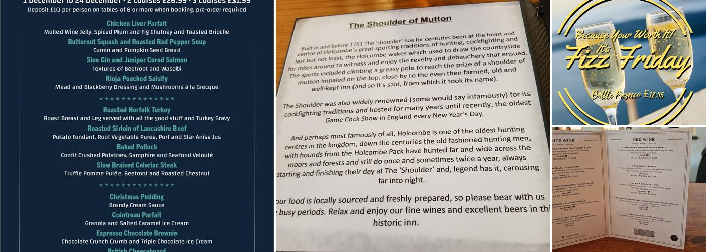 The Shoulder Of Mutton Menu