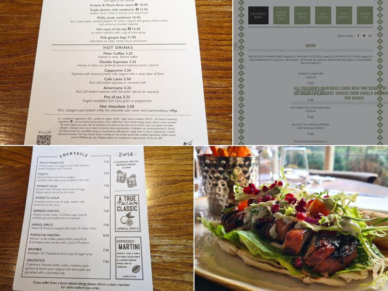 The Duckworth Arms Menu