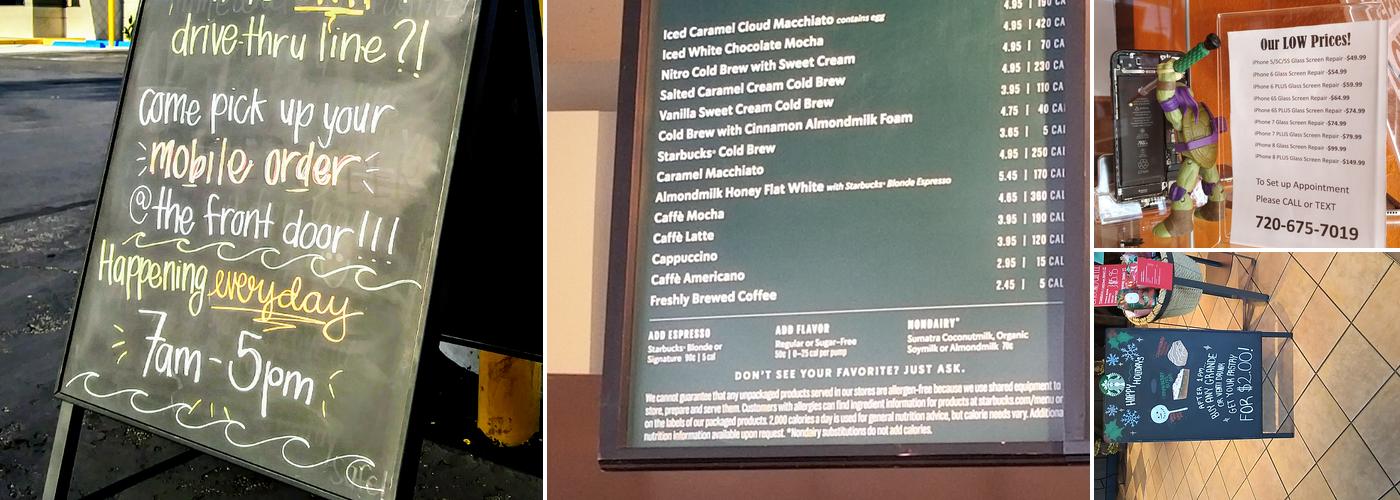 Starbucks Menu