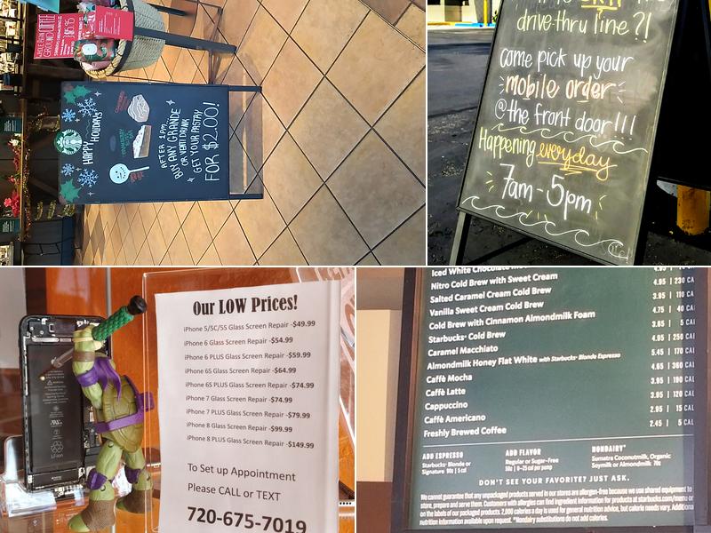 Starbucks Menu