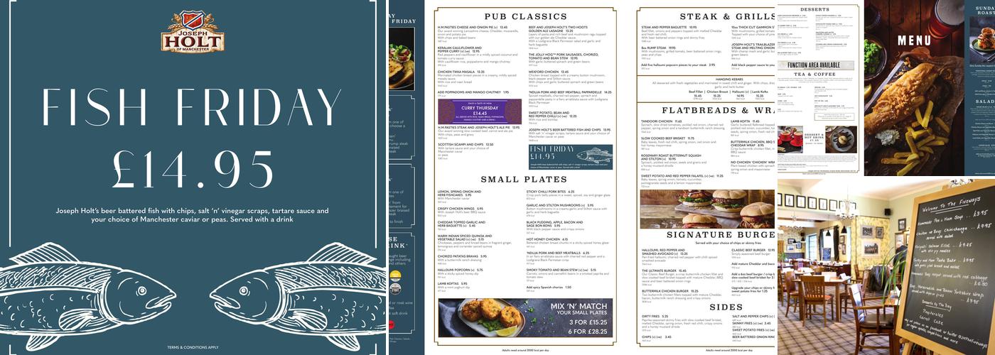 The Fiveways Menu
