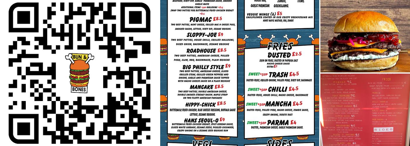 Bun & Bones Club Menu