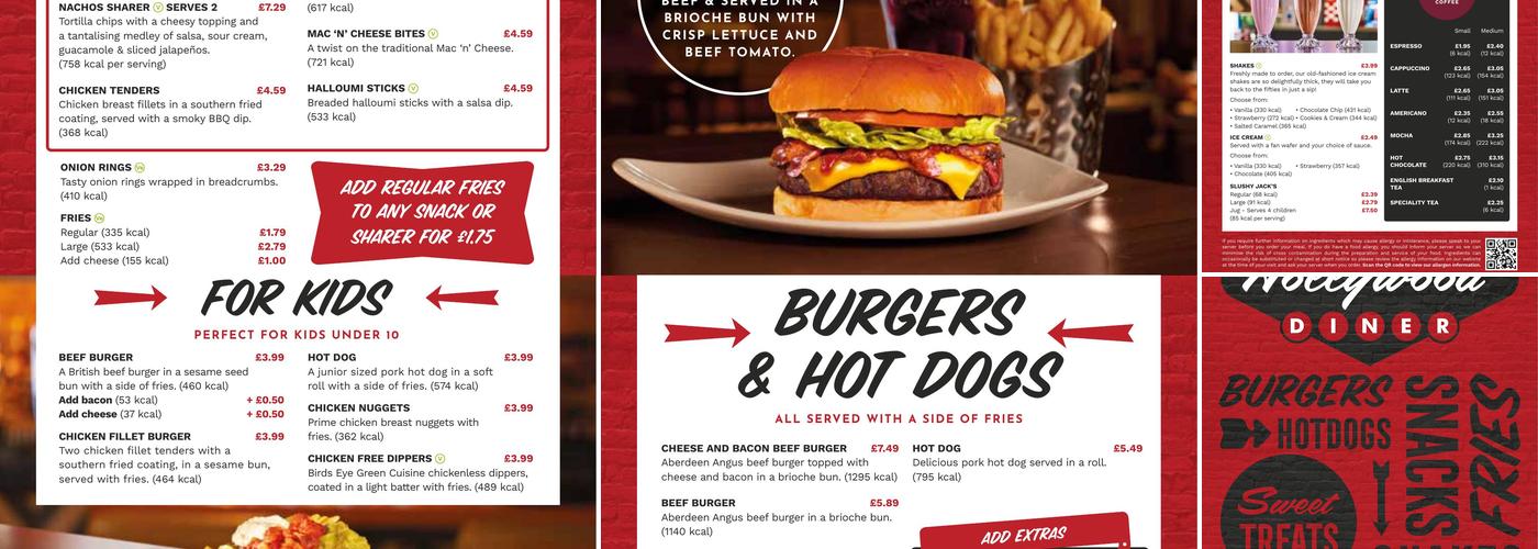 Hollywood Bowl Bolton Menu