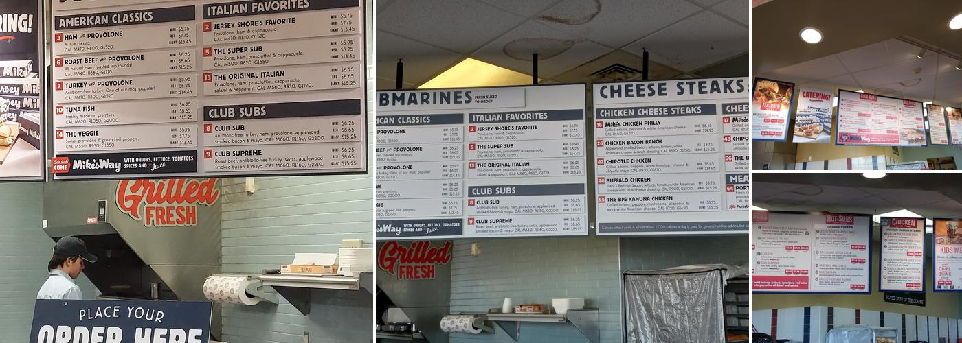 Jersey Mike's Subs Menu