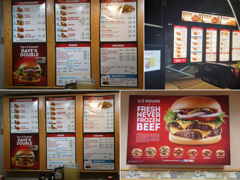 Wendy's Menu