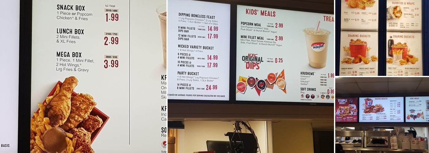 KFC Washington - The Galleries Menu