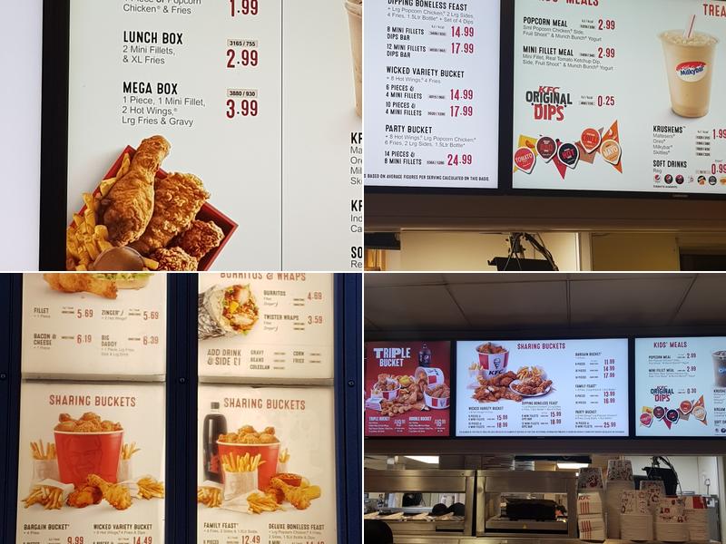 KFC Washington - The Galleries Menu