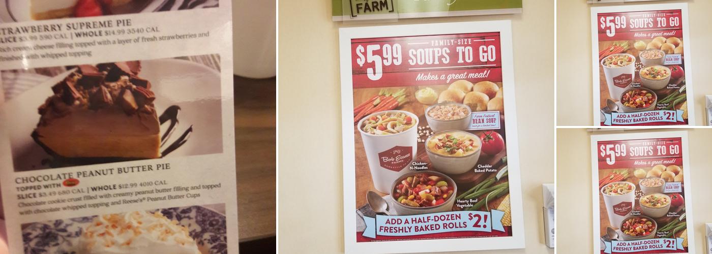 Bob Evans Menu