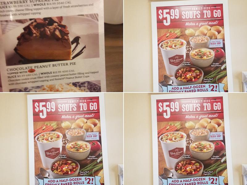 Bob Evans Menu