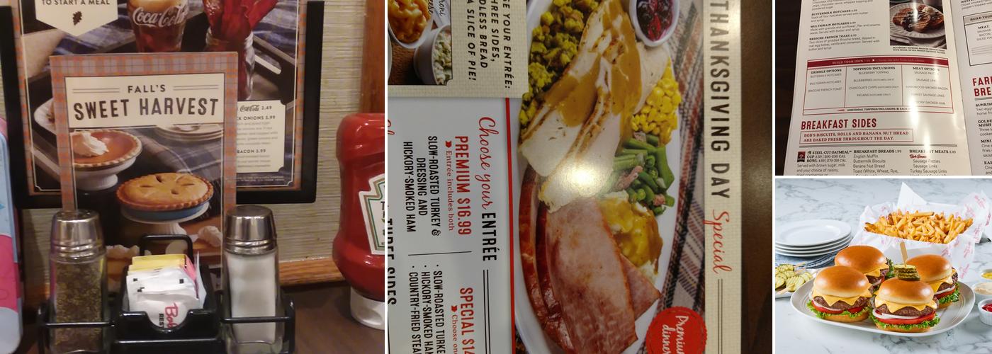 Bob Evans Menu