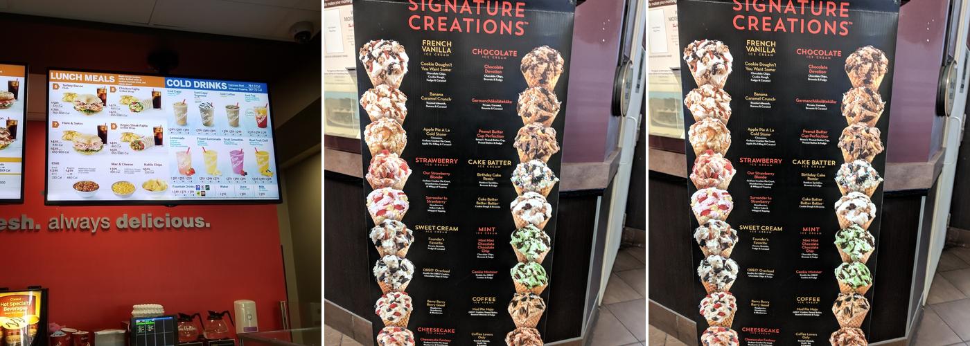 Tim Hortons Menu