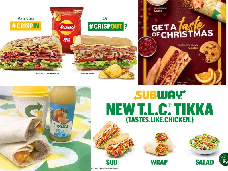 Subway Menu