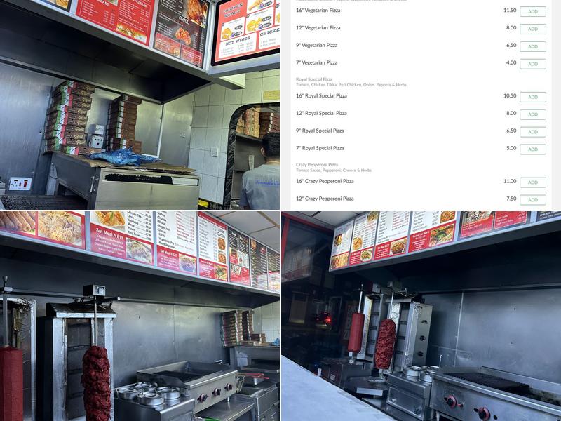 Royale fried chicken Menu