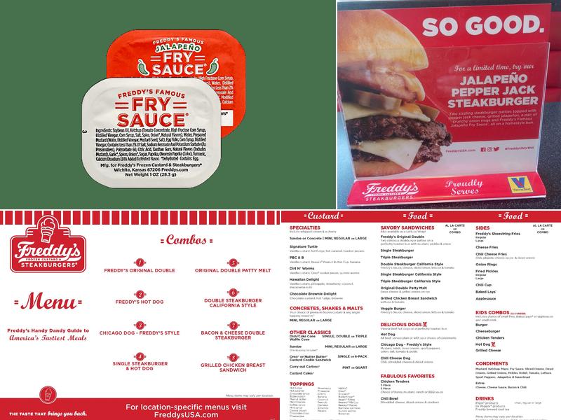 Freddy's Frozen Custard & Steakburgers Menu