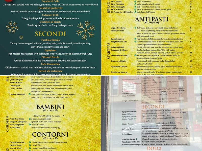 Coco's Restaurant Menu