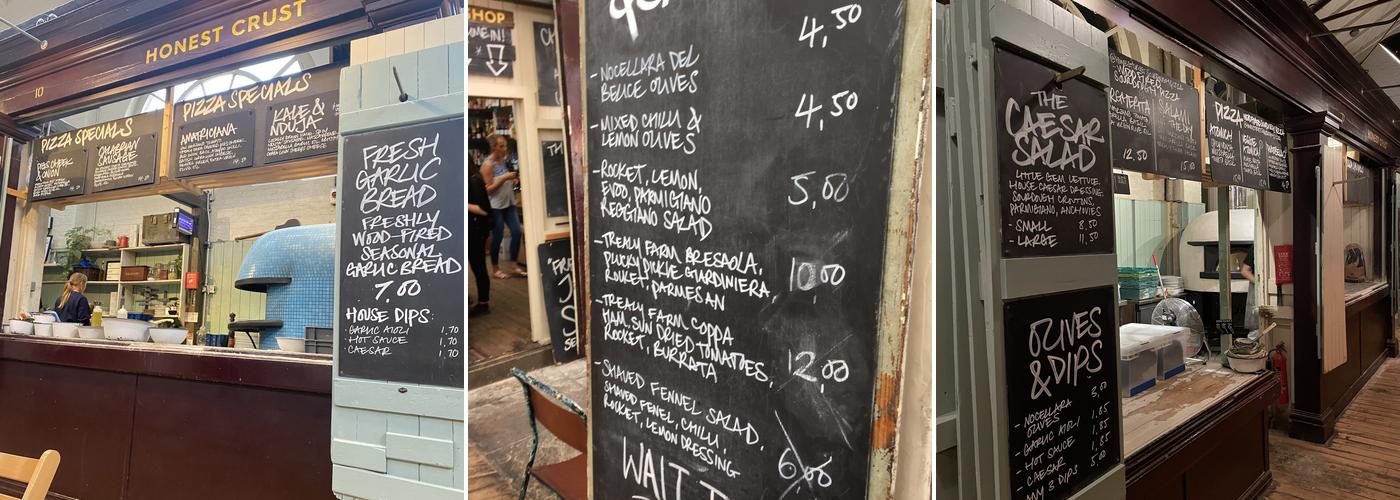 Honest Crust Sourdough Pizza Menu