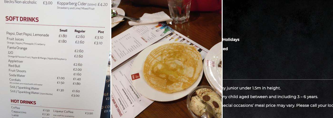 The Chinese Buffet Menu