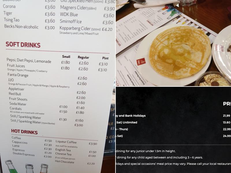 The Chinese Buffet Menu