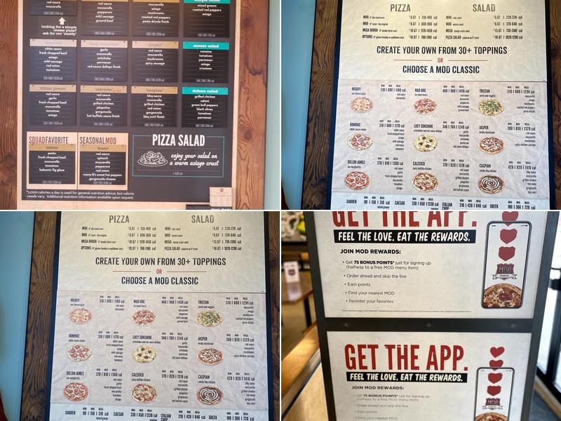 MOD Pizza Menu