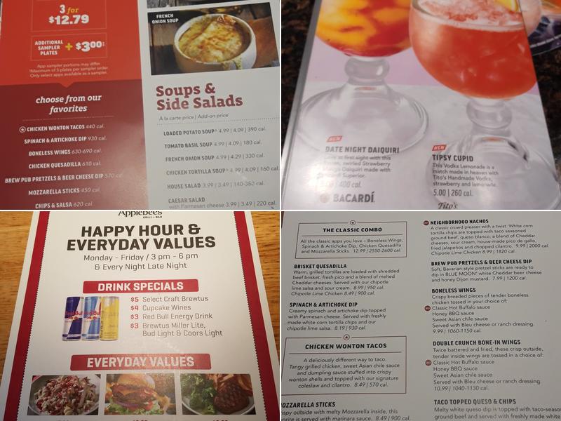 Applebee's Grill + Bar Menu