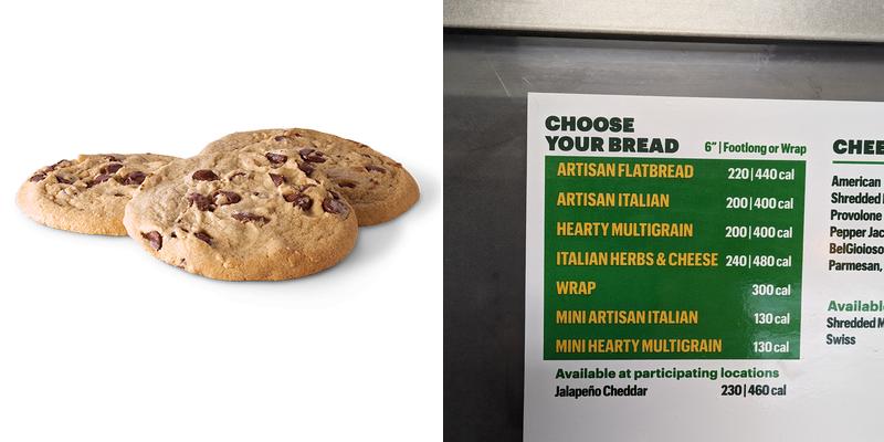 Subway Menu