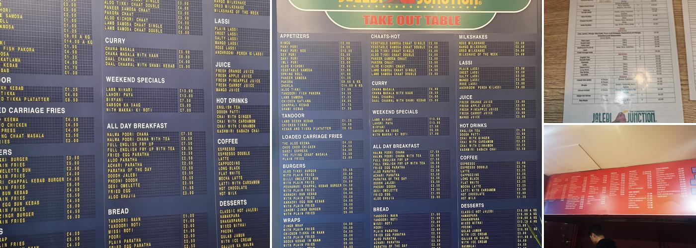 Jalebi Junction Menu
